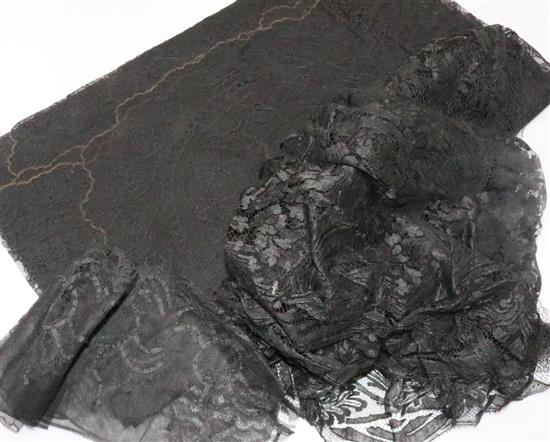 Black lace veils etc